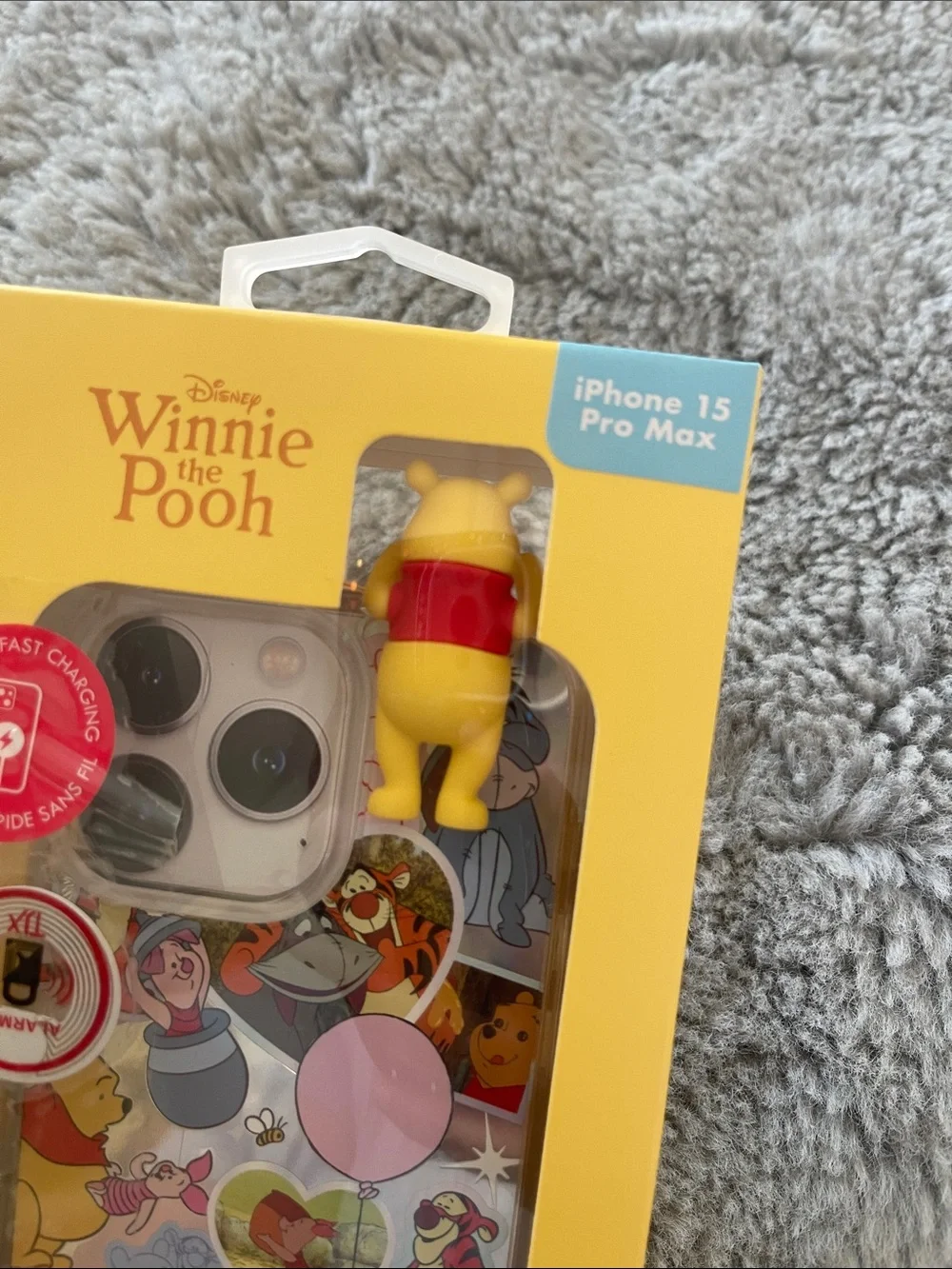 Disney Winnie the Pooh Clear iPhone Case with Yellow & Red 3D Pooh Charm
